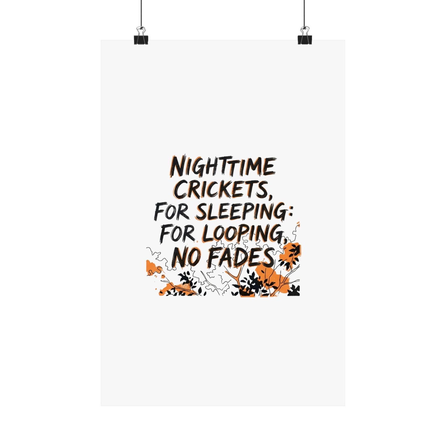 Nighttime Crickets, For Sleeping: For Looping, No Fades