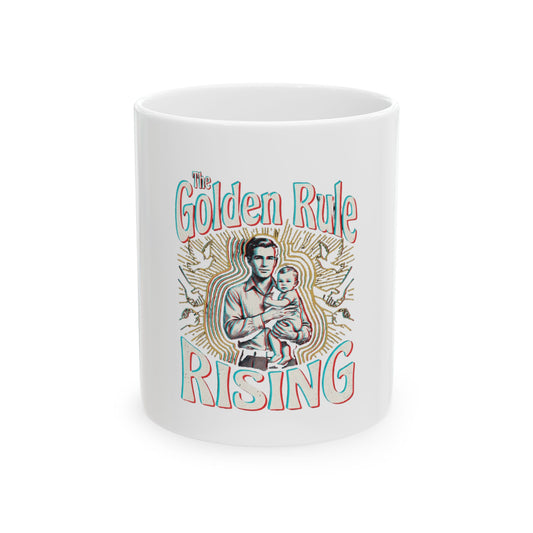 The Golden Rule Rising — Vintage Rock Tour Risograph