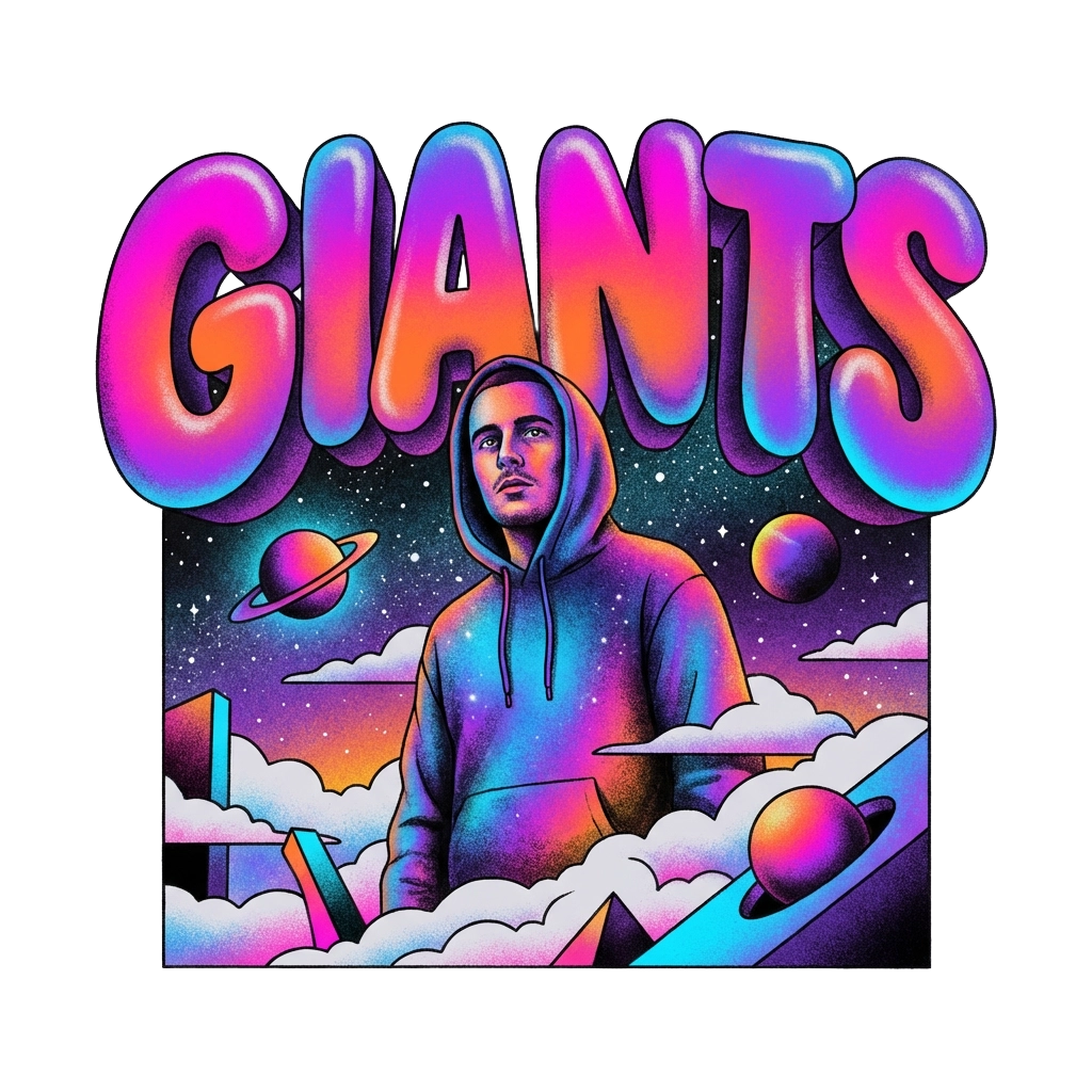 Giants — Retro Cosmic Pop Illustration