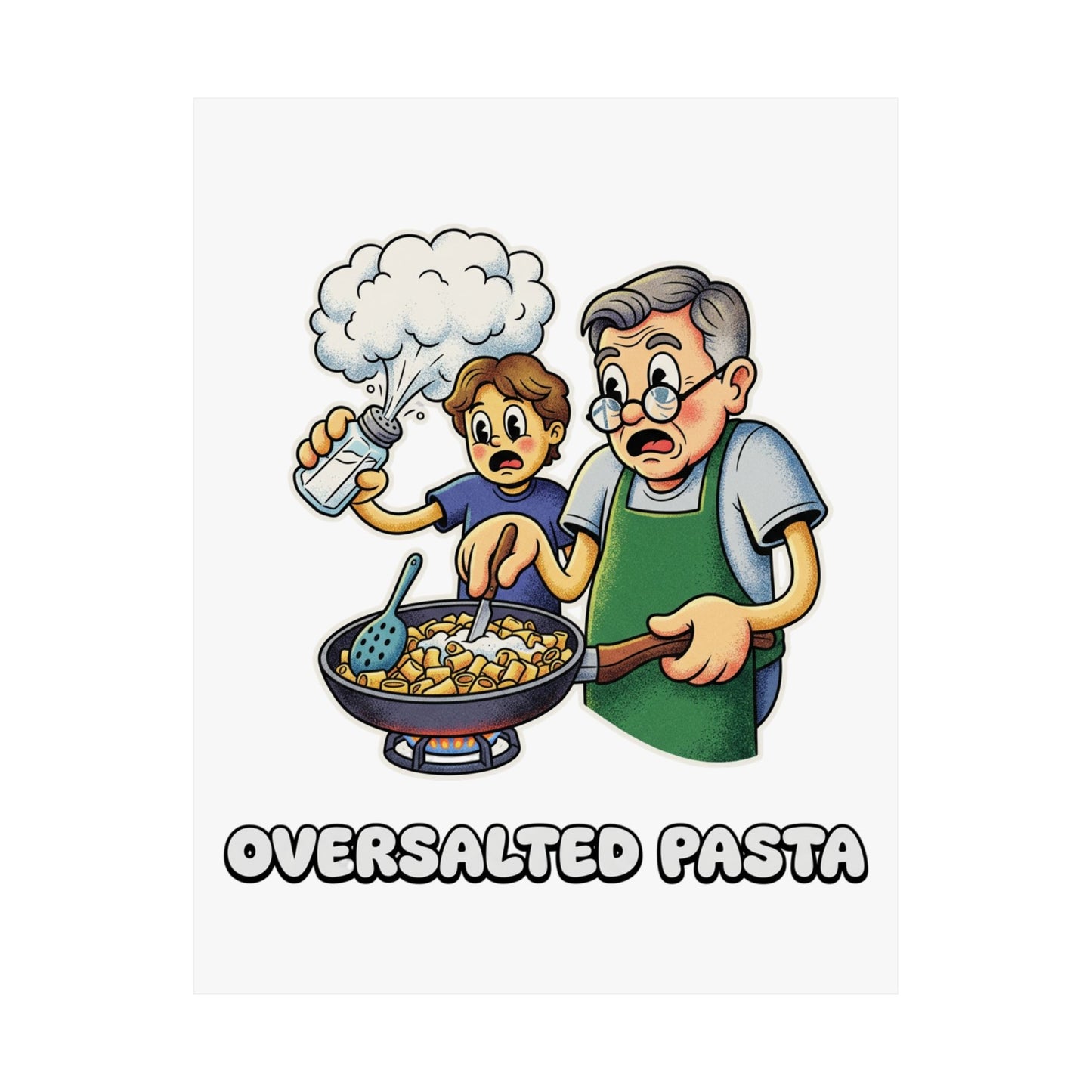 oversalted pasta
