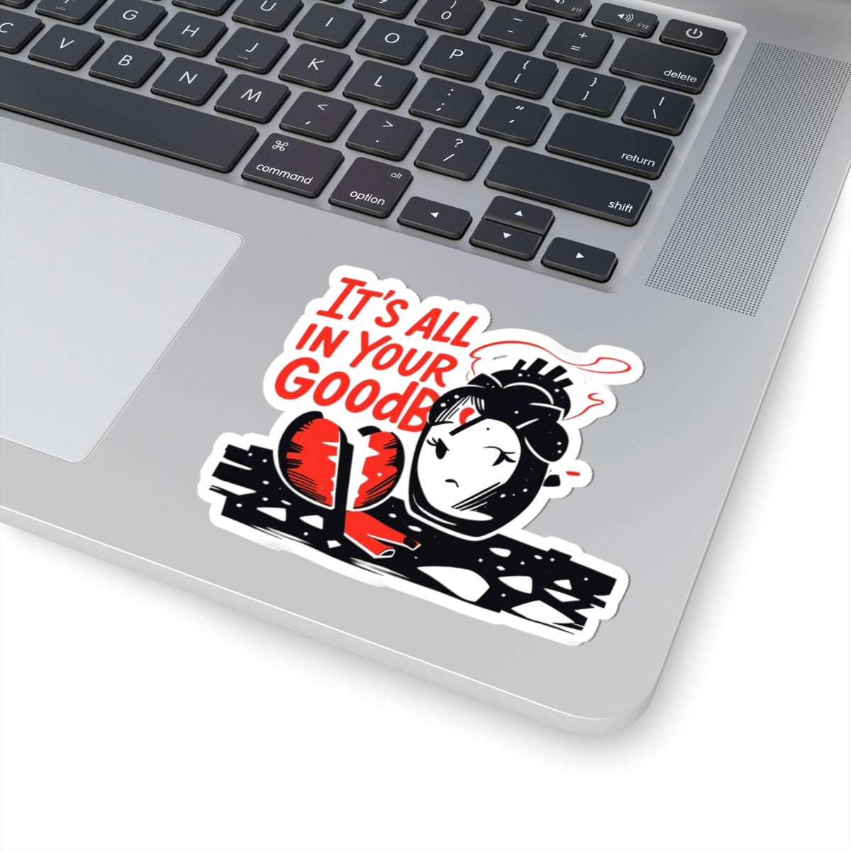 A Boy Brushed Red Living In Black And White